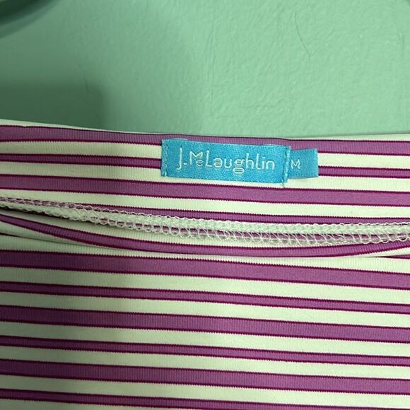 J. McLaughlin Striped Boat Neck Top - Picture 5 of 8